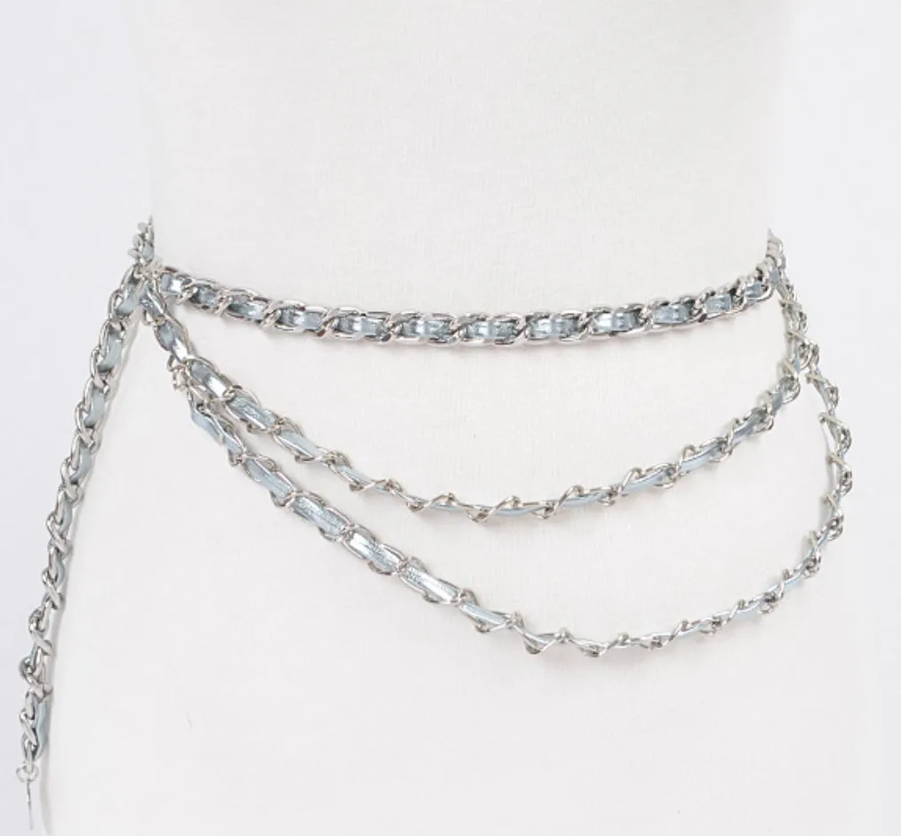 Luxurious chain belt