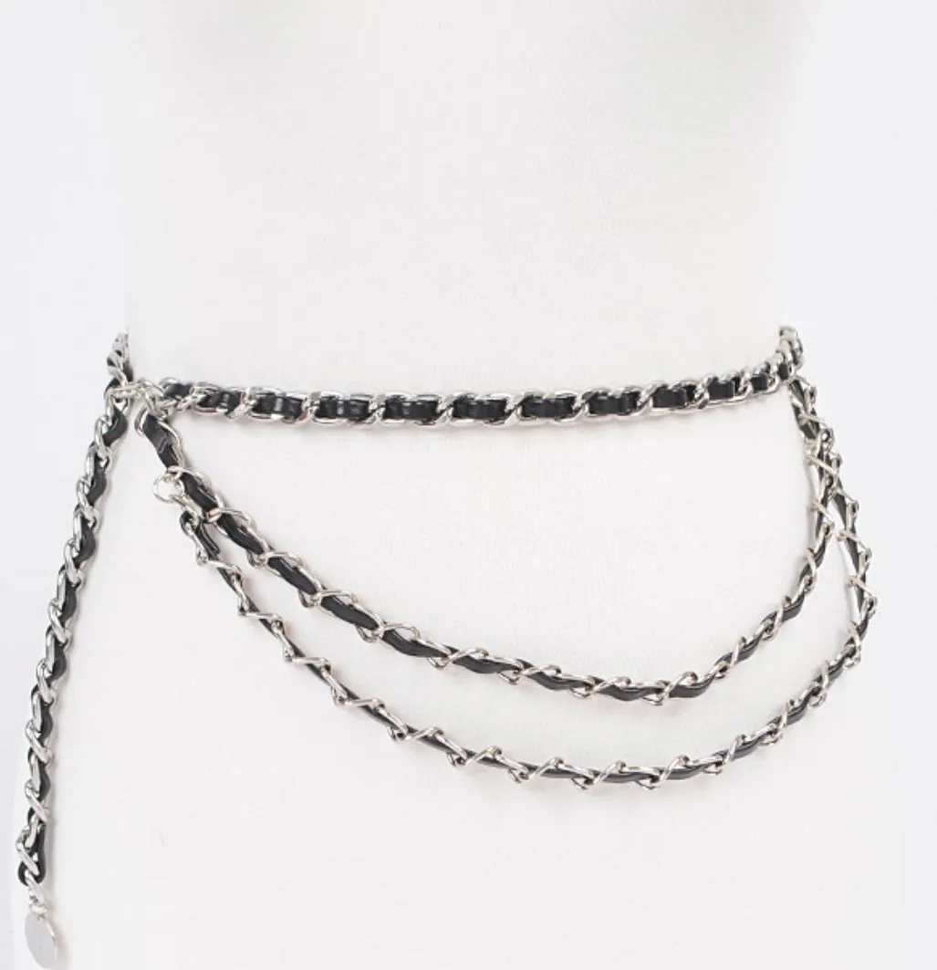 Luxurious chain belt