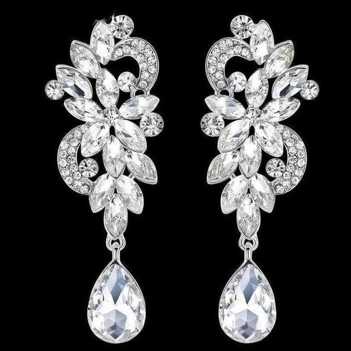 Luxurious Crystal Drop Earrings