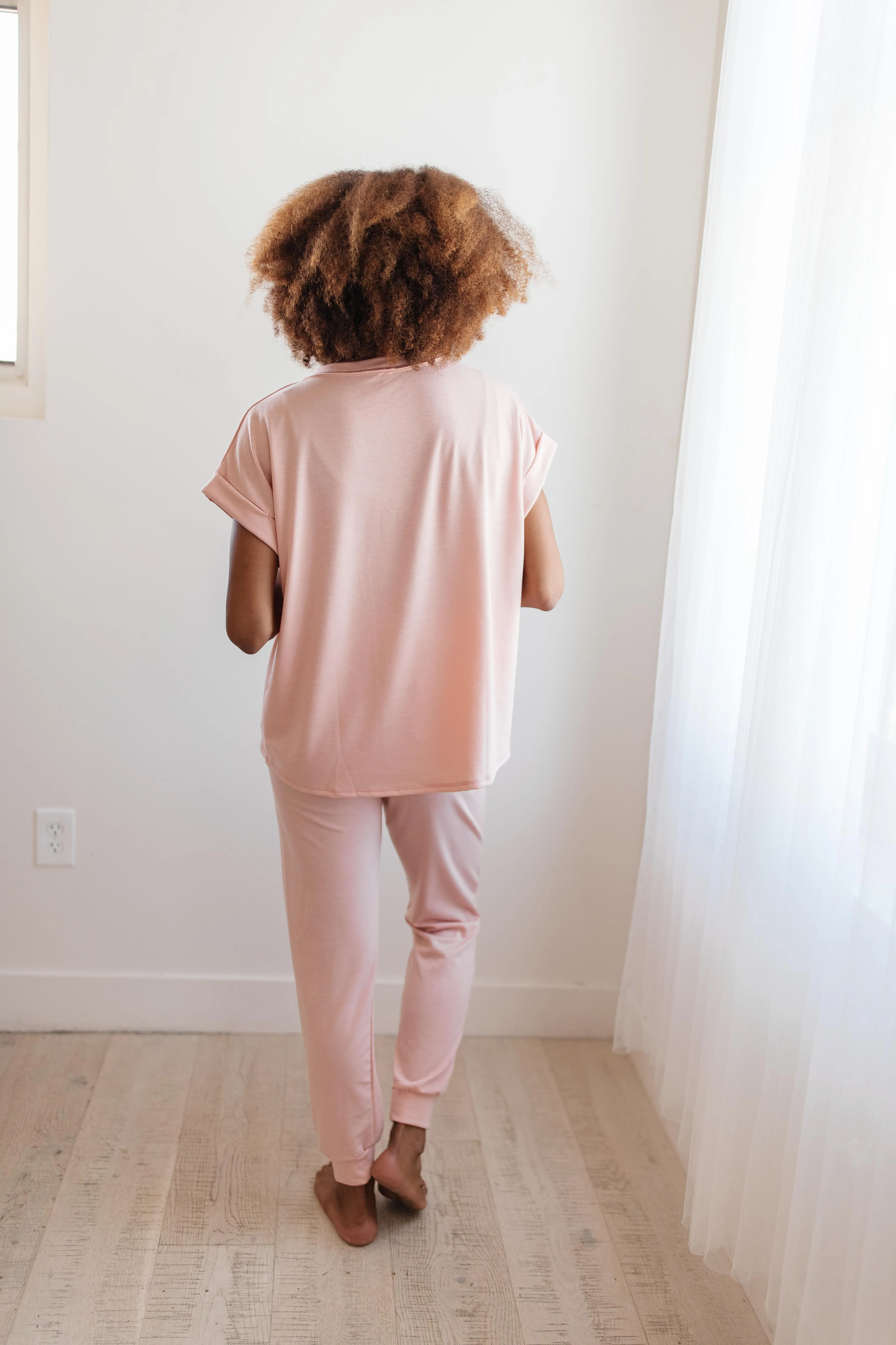 Luxurious Loungewear Top In Blush