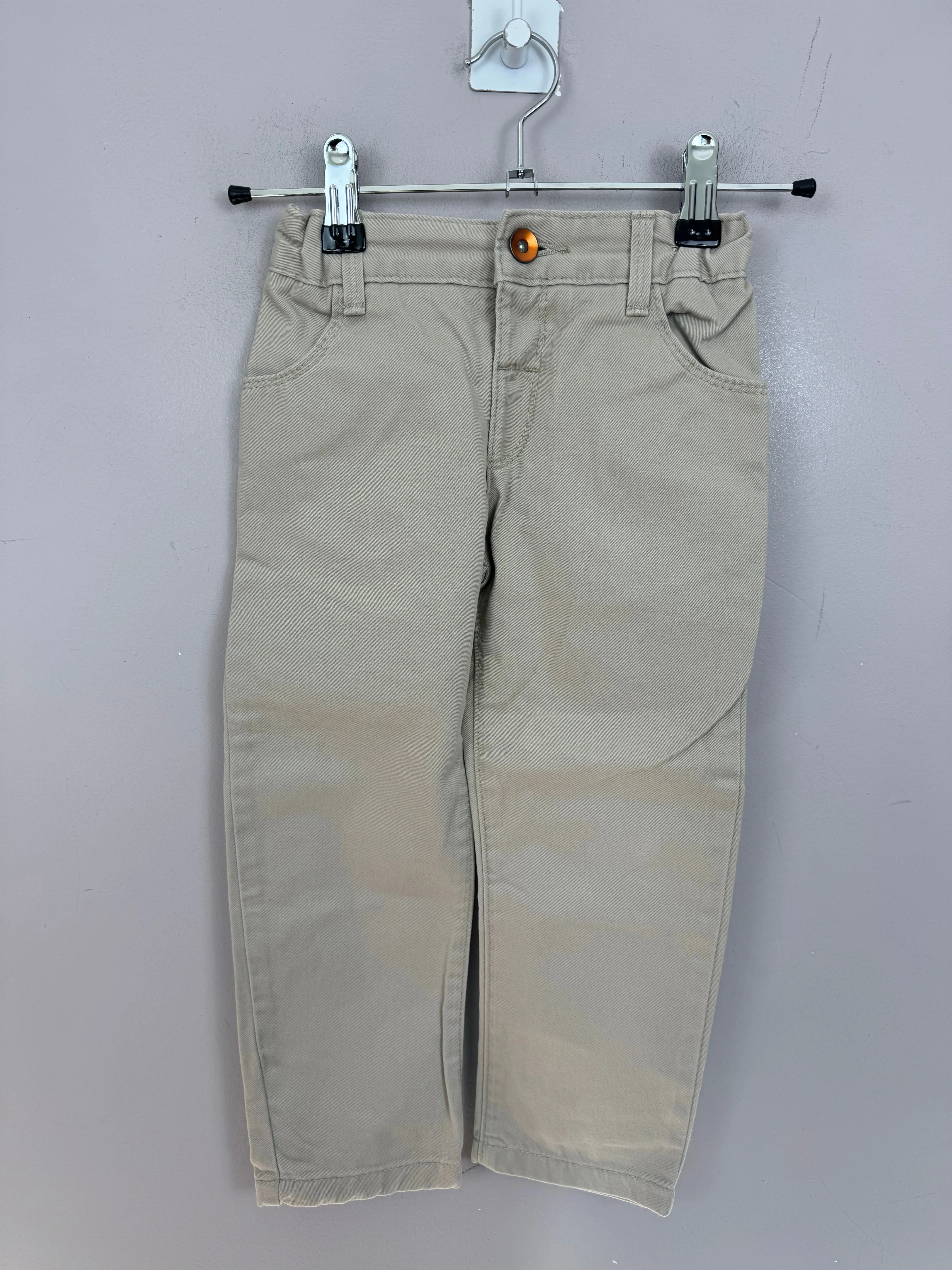 M&S Cream Chinos 2-3y