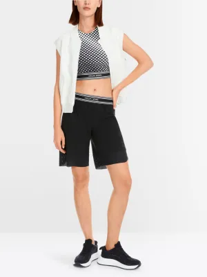Marc Cain Sort sporty shorts i lett kvalitet
