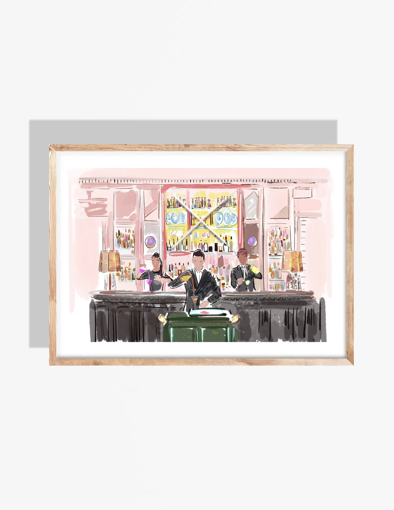 MARTINI O'CLOCK AT THE CONNAUGHT - Art Print