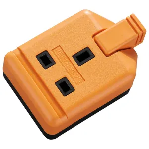 Masterplug EXS1315O 1 Socket 5m 13A Heavy Duty Extension Lead Orange