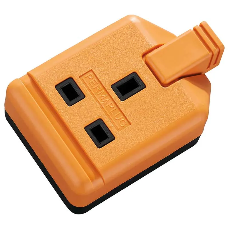 Masterplug EXS1315O 1 Socket 5m 13A Heavy Duty Extension Lead Orange