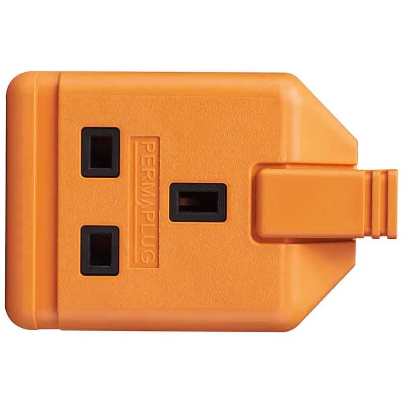 Masterplug EXS1315O 1 Socket 5m 13A Heavy Duty Extension Lead Orange