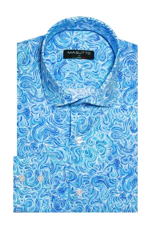 MASUTTO HOPKINS/55 LONG SLEEVE BUTTON DOWN SHIRT