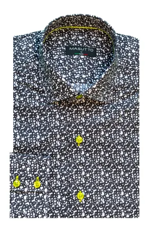 MASUTTO PETRA/18 LONG SLEEVE BUTTON DOWN SHIRT