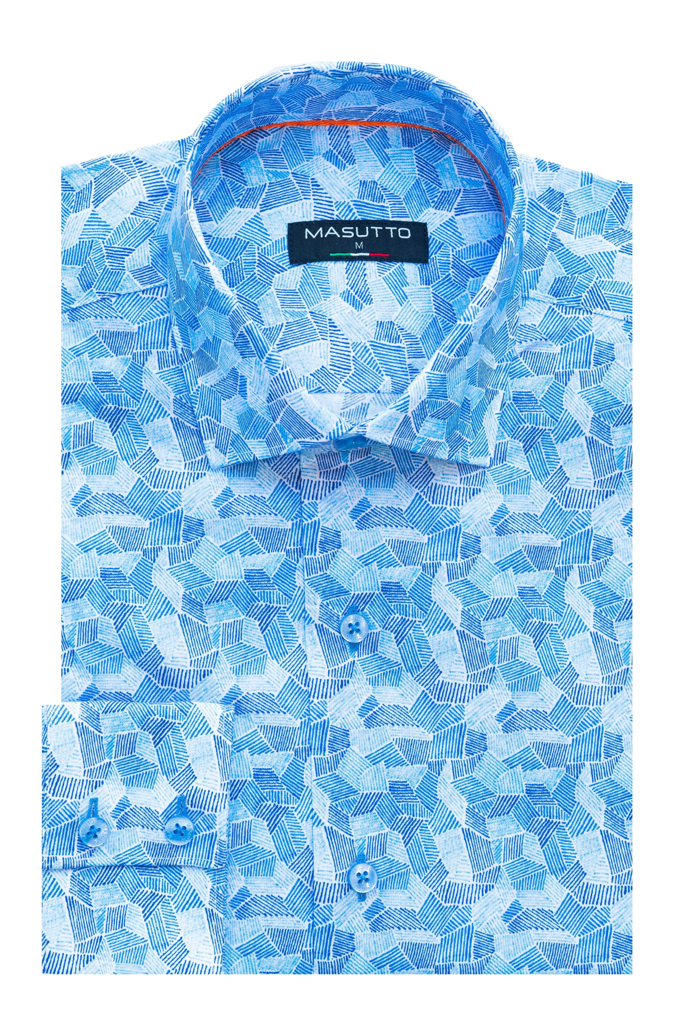 MASUTTO PHILL/55 LONG SLEEVE BUTTON DOWN SHIRT
