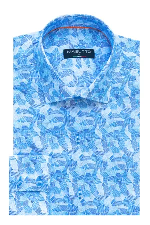 MASUTTO PHILL/55 LONG SLEEVE BUTTON DOWN SHIRT
