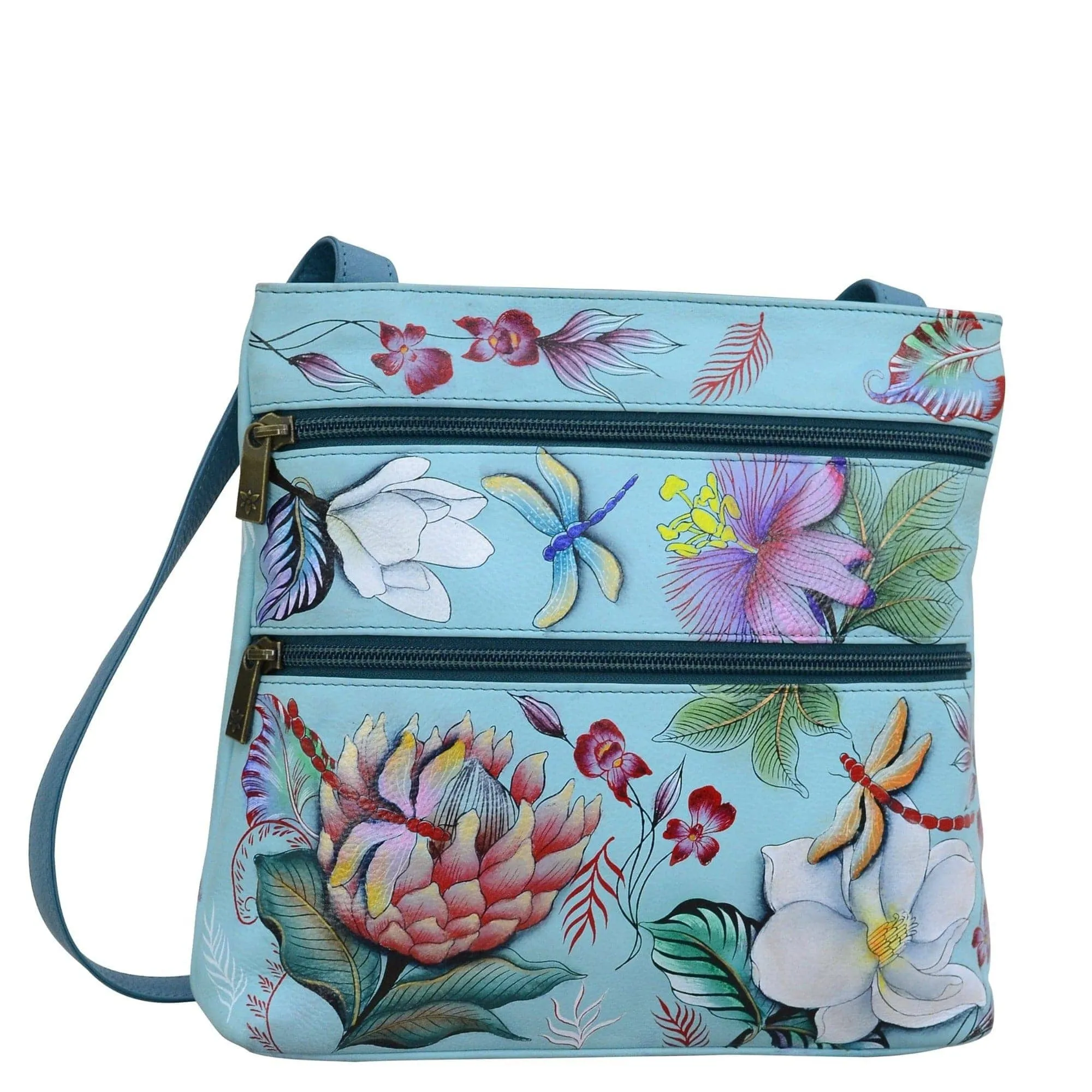 Medium Crossbody With Double Zip Pockets - 447