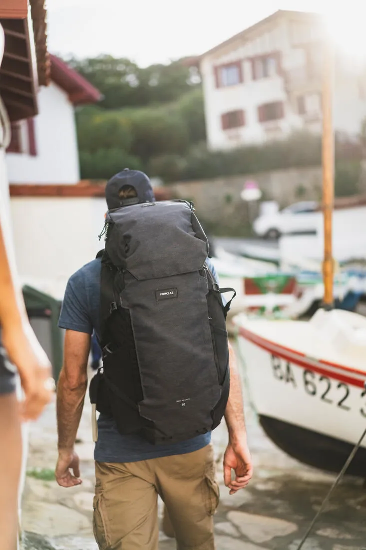 Men’s travel and trekking backpack with suitcase opening 50   6 L - Travel 900