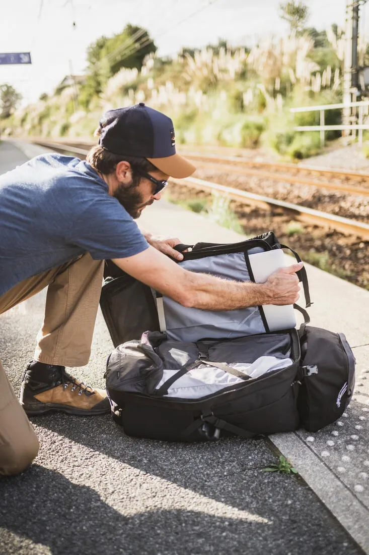 Men’s travel and trekking backpack with suitcase opening 50   6 L - Travel 900