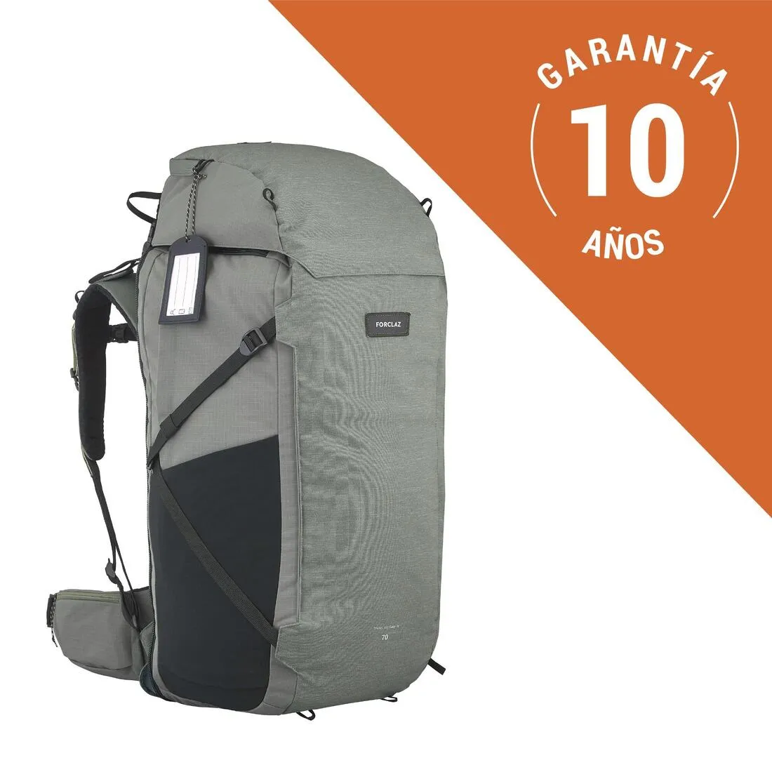 Men’s travel trekking rucksack with suitcase opening 70 6 litre - Travel 900