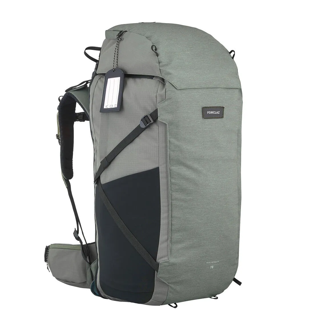 Men’s travel trekking rucksack with suitcase opening 70 6 litre - Travel 900