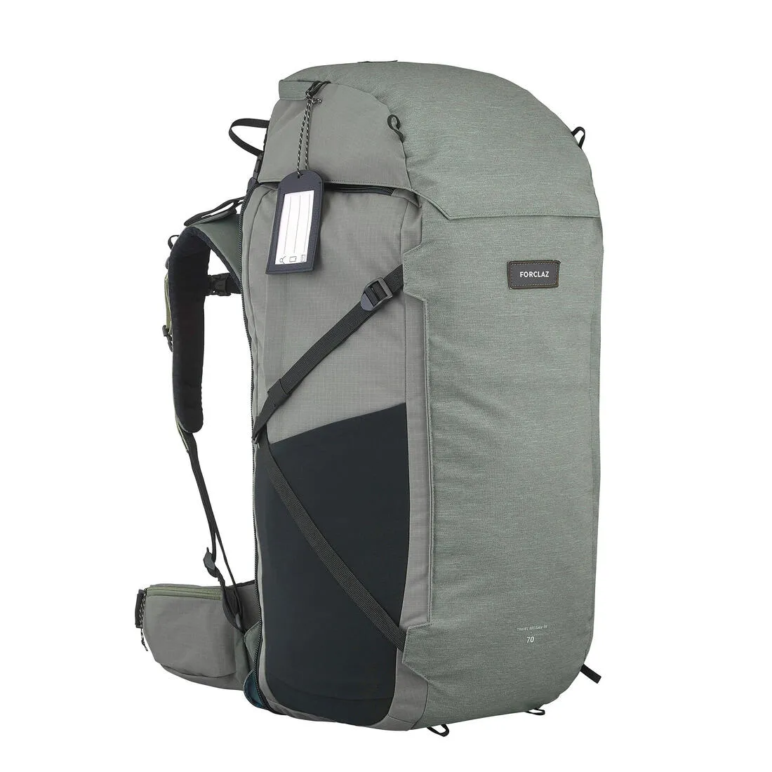 Men’s travel trekking rucksack with suitcase opening 70 6 litre - Travel 900