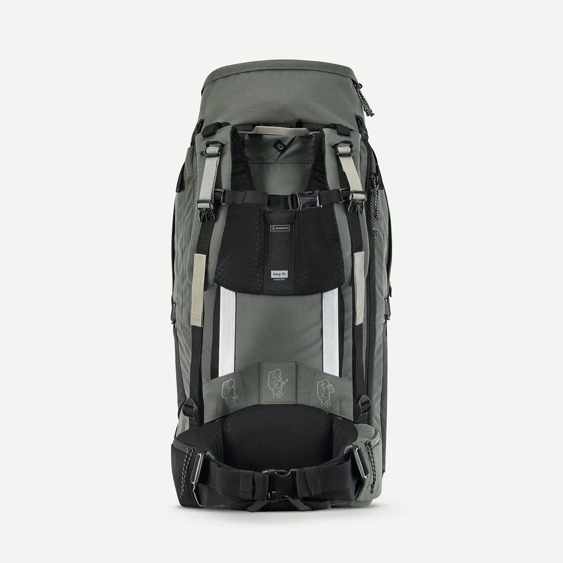 Men’s travel trekking rucksack with suitcase opening 70 6 litre - Travel 900