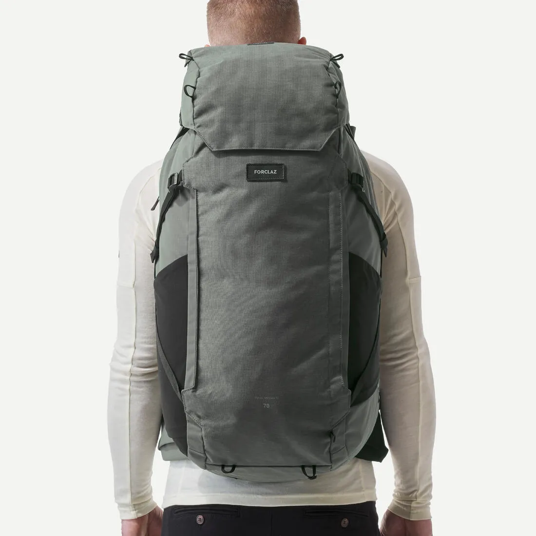 Men’s travel trekking rucksack with suitcase opening 70 6 litre - Travel 900