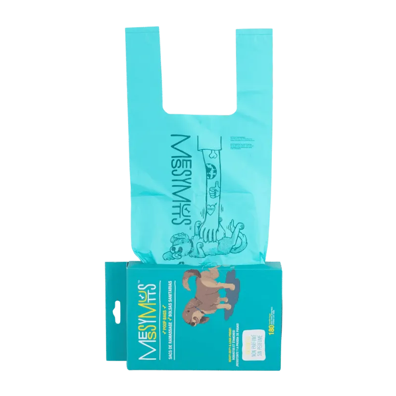 Messy Mutts  - Advanced BioRecycle Poop Bag w/ Tie up Handles
