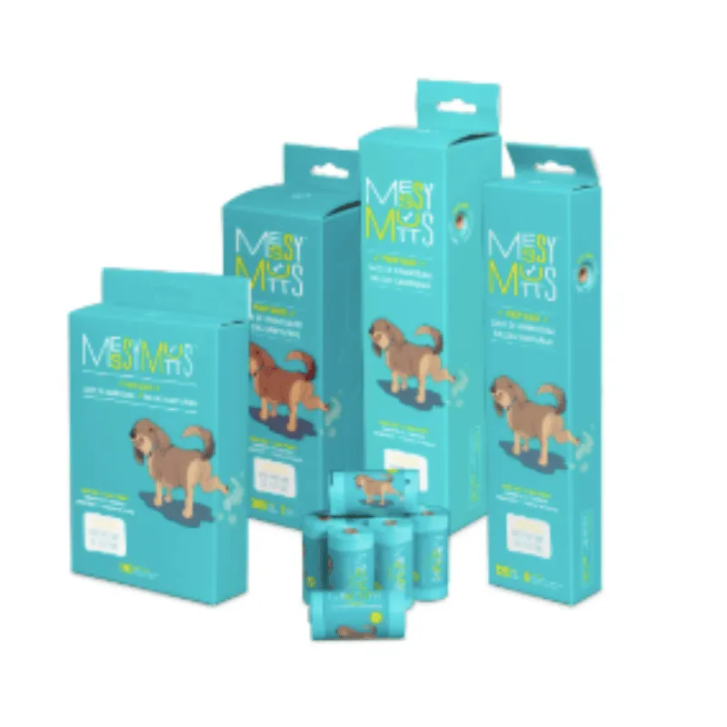 Messy Mutts  - Advanced BioRecycle Poop Bag w/ Tie up Handles