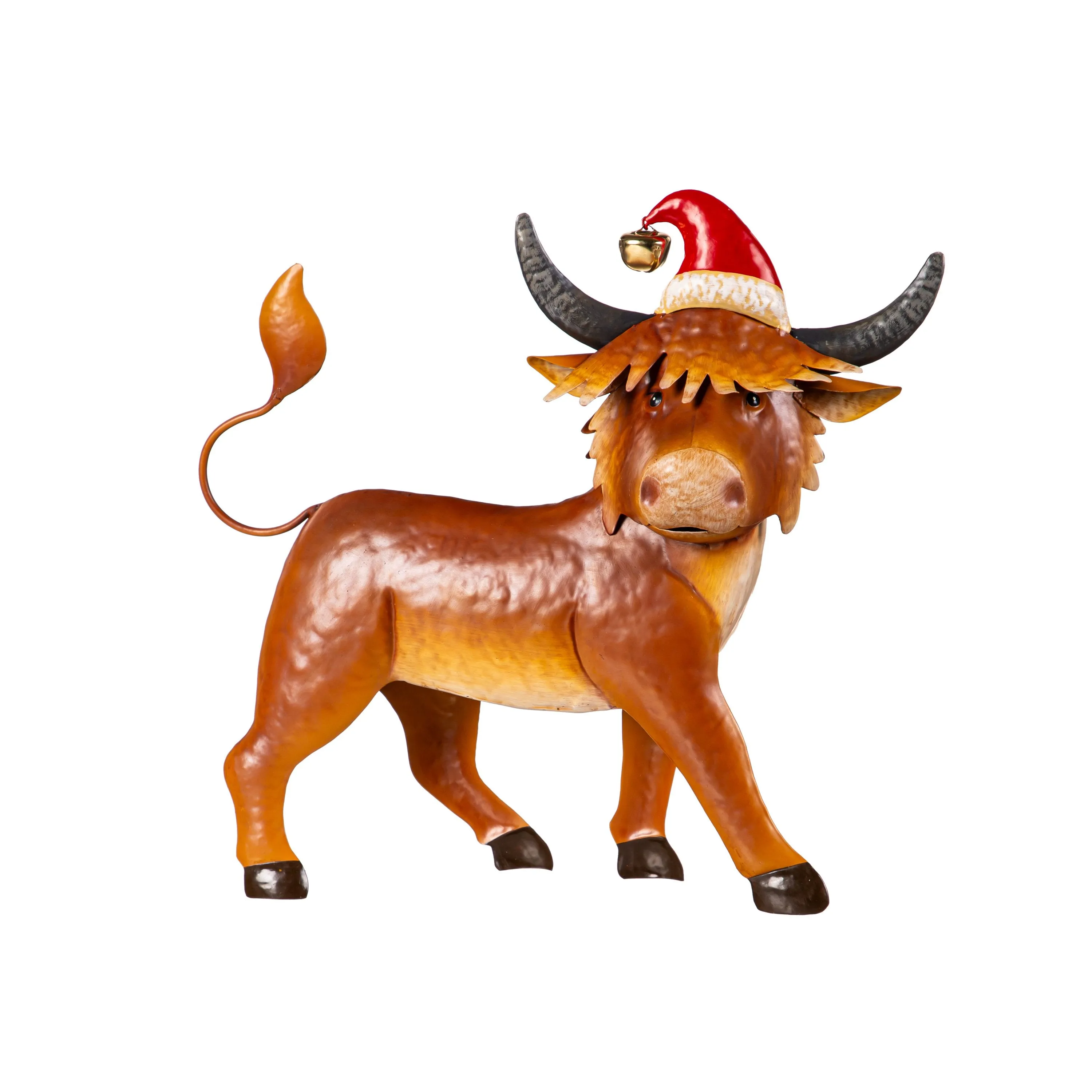 Metal Highland Cow Statuary,phc317