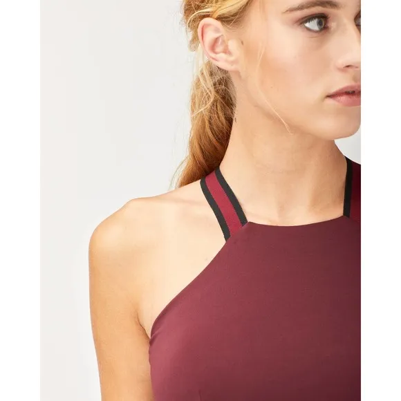 MICHI Speed Sports Bra Wine Sz XS