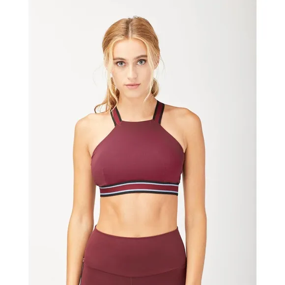 MICHI Speed Sports Bra Wine Sz XS