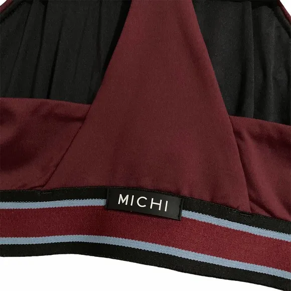 MICHI Speed Sports Bra Wine Sz XS