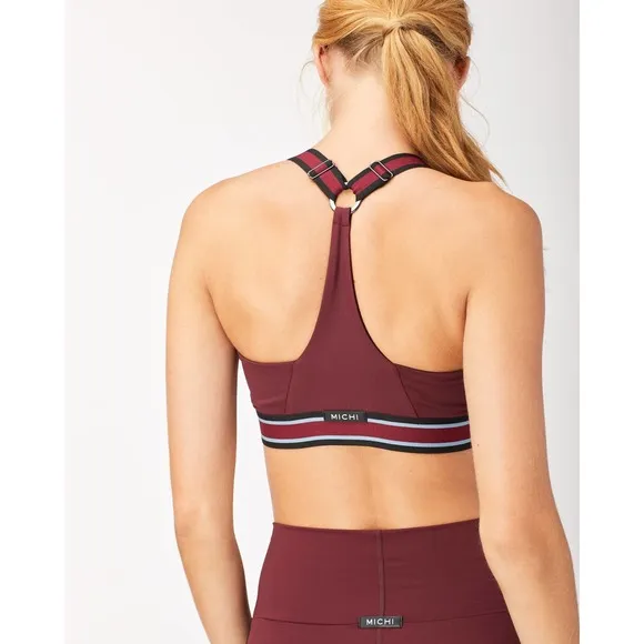 MICHI Speed Sports Bra Wine Sz XS