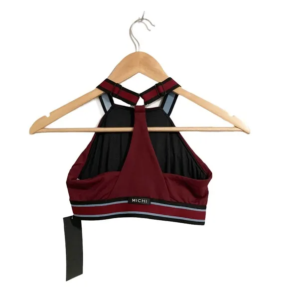 MICHI Speed Sports Bra Wine Sz XS