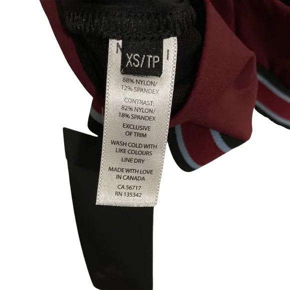 MICHI Speed Sports Bra Wine Sz XS