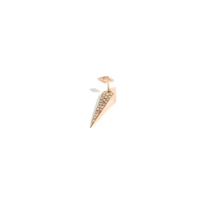 Micro Pave Large DT Pyramid Stud Earring Jacket Back