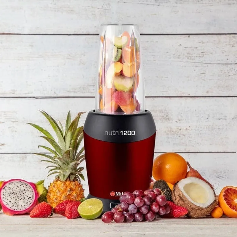 Milex Nutri1200 8-in-1 Nutritional Blender Red MNM003RD