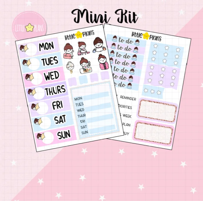 Mimi Peeking Out Pastel Functional Mini Kit (M241)