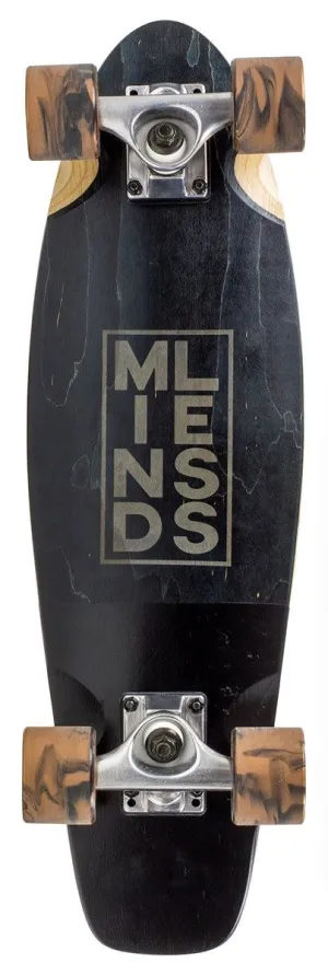 Mindless Stained Daily III Black Cruiser Skateboard - 7" x 24"