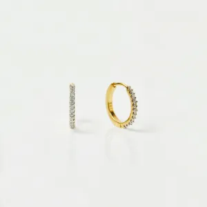 Mini Diamond Huggie Hoops