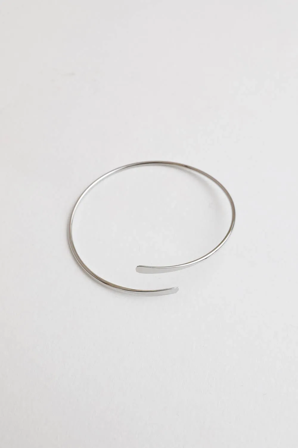 Minimal Arm Cuff/Bangle: Silver
