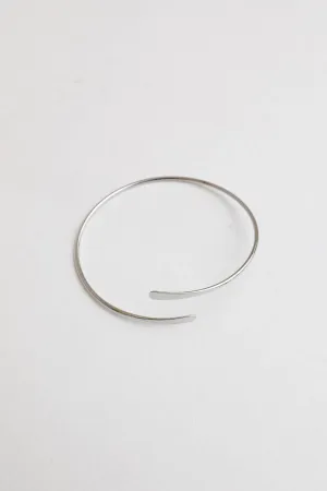 Minimal Arm Cuff/Bangle: Silver