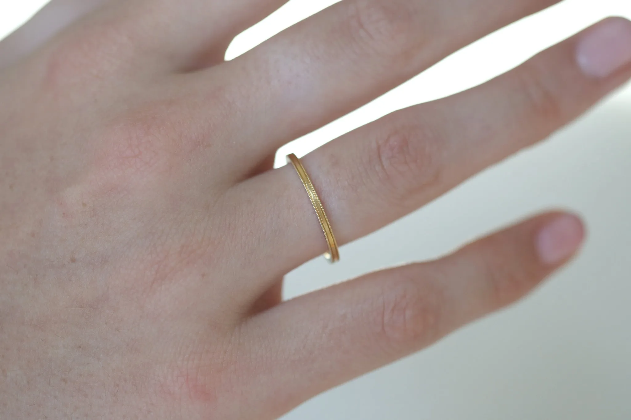 Minimal Band - Milgrain - 1.5mm