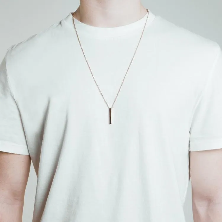 Minimal Bar Necklace (V2) Rose Gold