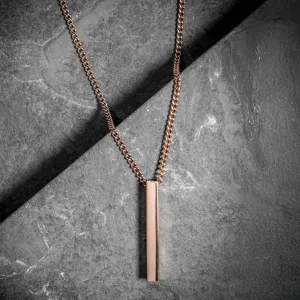 Minimal Bar Necklace (V2) Rose Gold