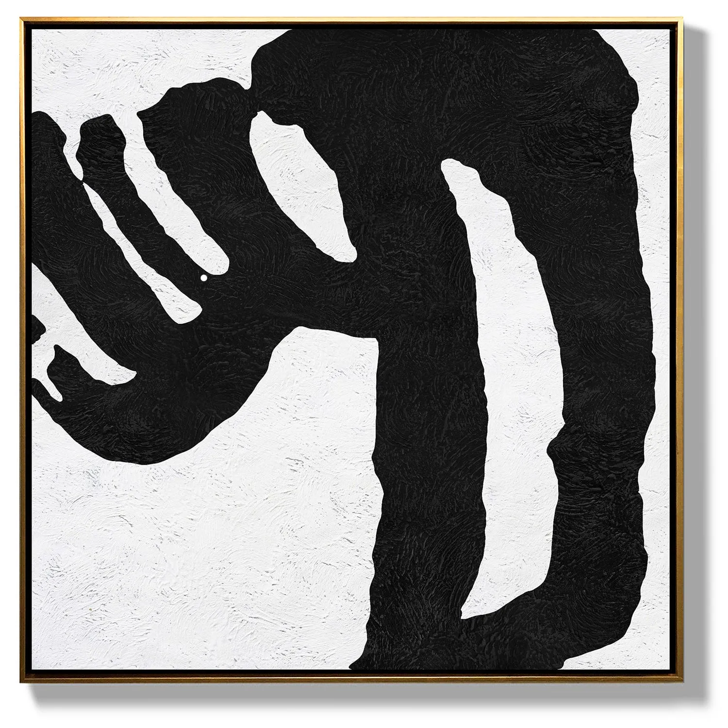 Minimal Black and White Painting MN115A