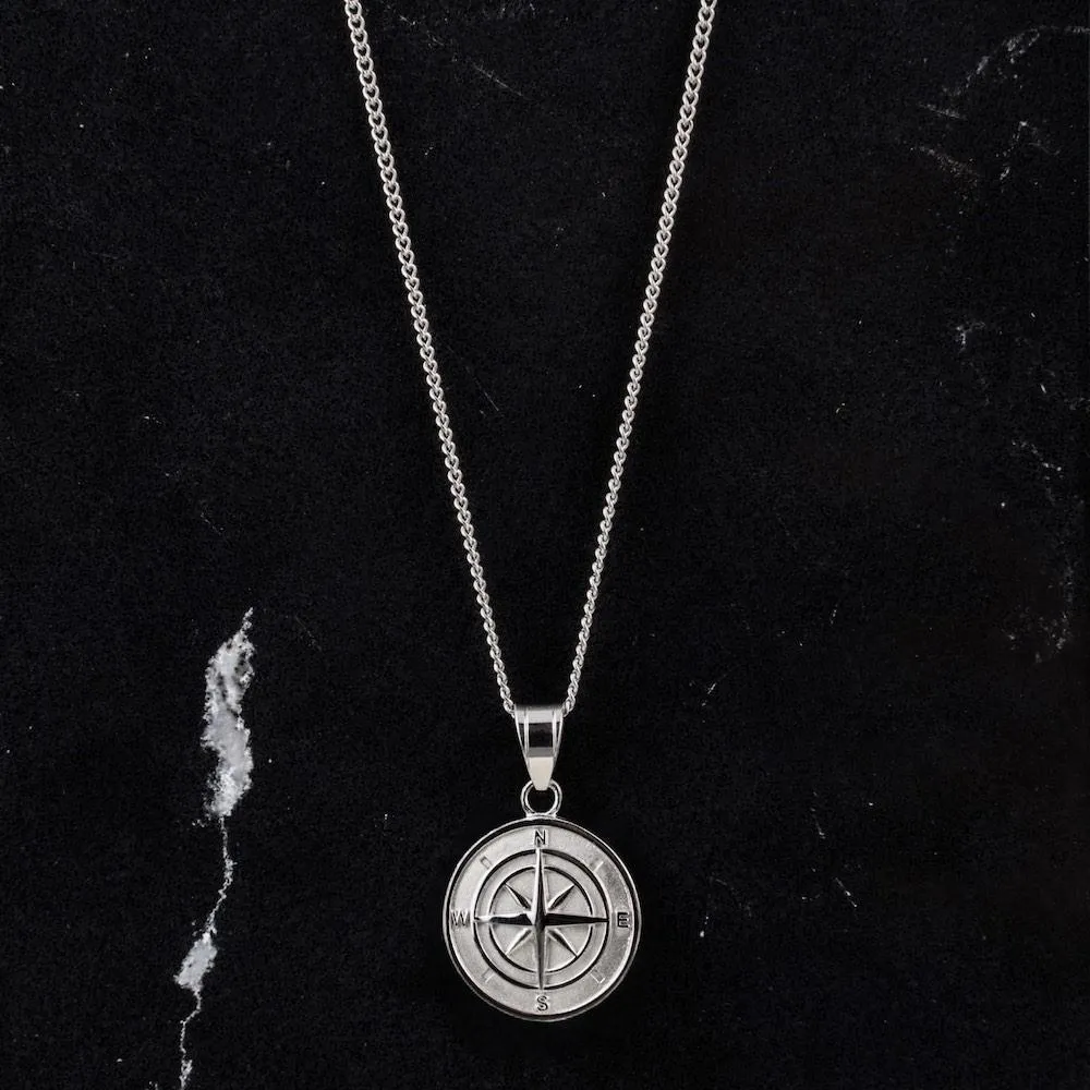 Minimal Compass Necklace