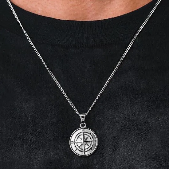 Minimal Compass Necklace