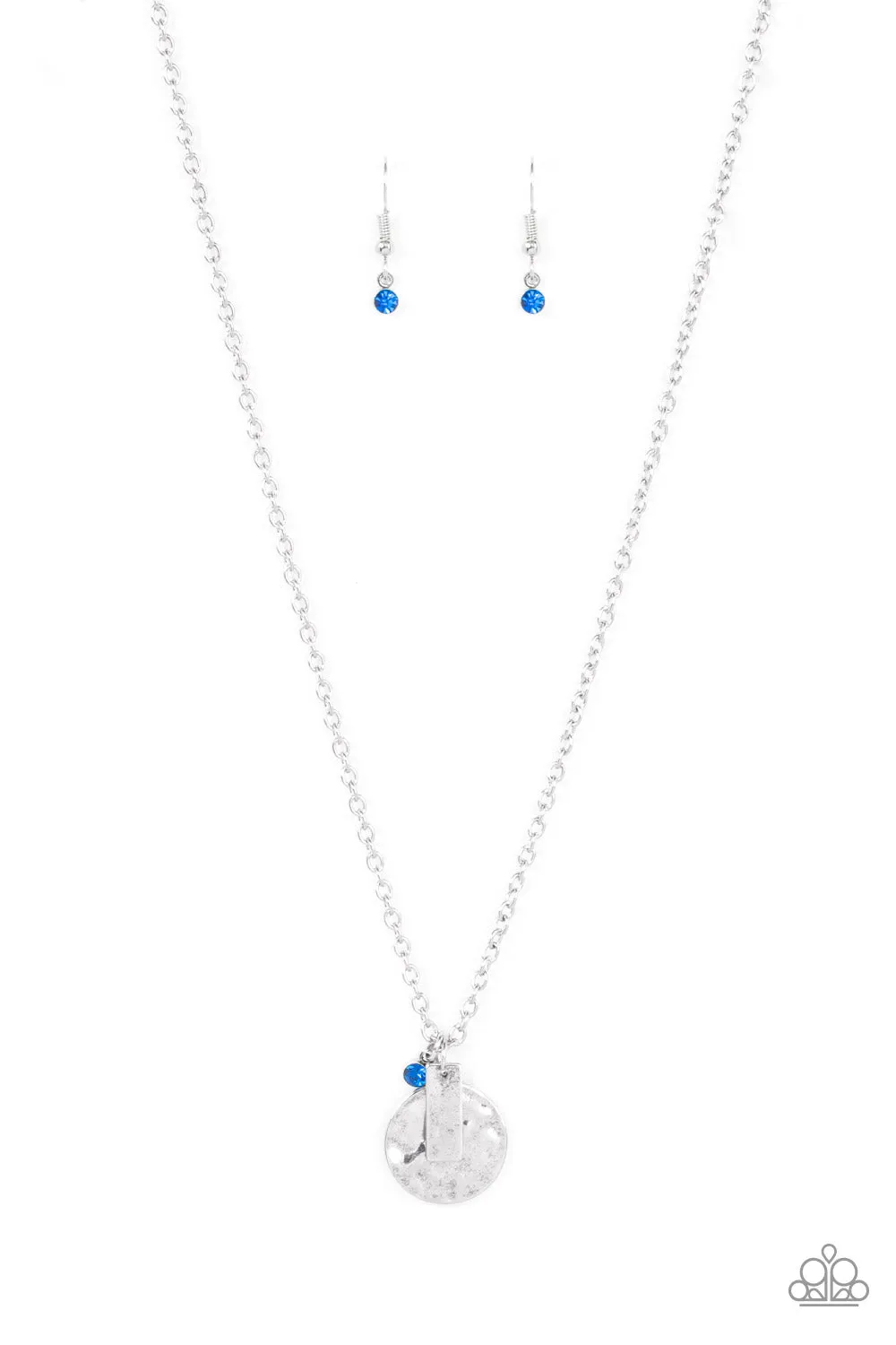 Minimal EFFORTLESS - Blue Necklace - Paparazzi Accessories