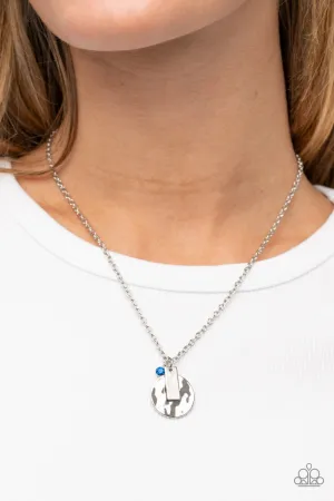 Minimal EFFORTLESS - Blue Necklace - Paparazzi Accessories
