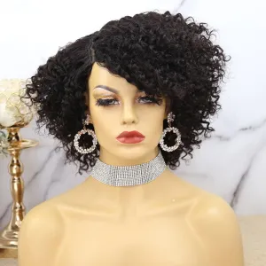 Minimal Leave Out Curly Bob U Part/V Part Wig
