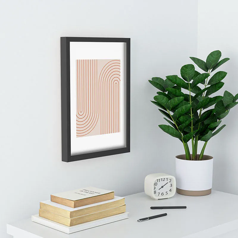 Minimal Line Curvature Coral 2 Recessed Framing Rectangle