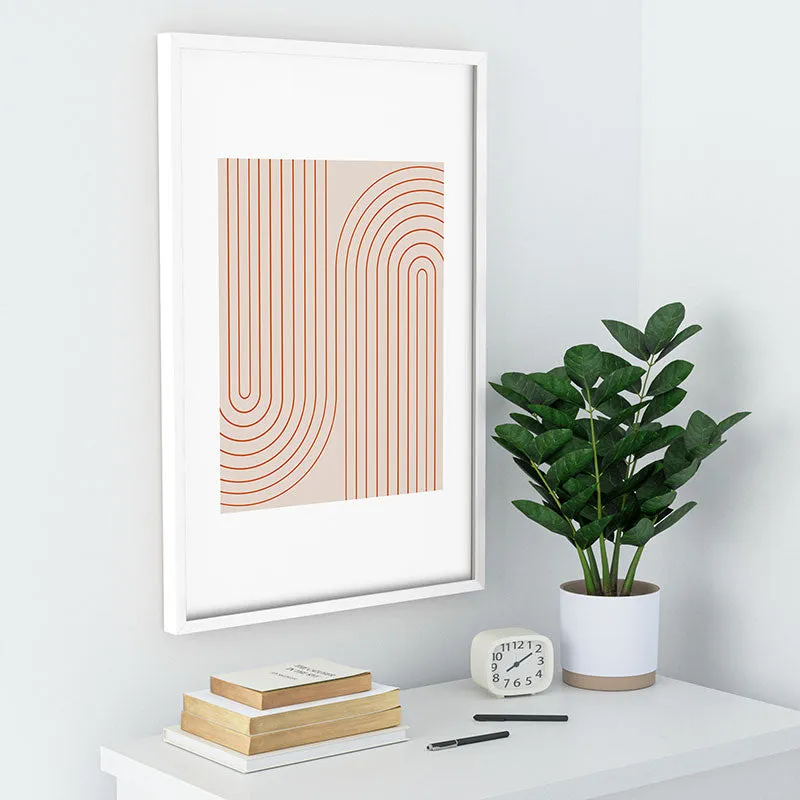 Minimal Line Curvature Coral 2 Recessed Framing Rectangle