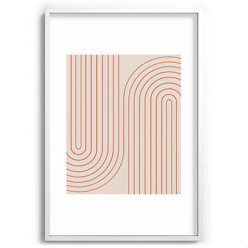 Minimal Line Curvature Coral 2 Recessed Framing Rectangle